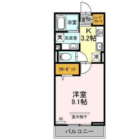 ハーヴェストWESTの物件間取画像